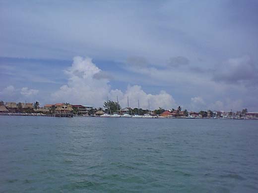 Reaching San Pedro, Ambergris Caye