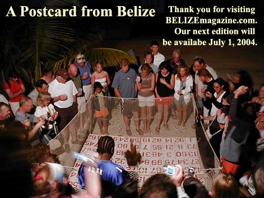 Chicken Drop Bingo in San Pedro, Ambergris Caye